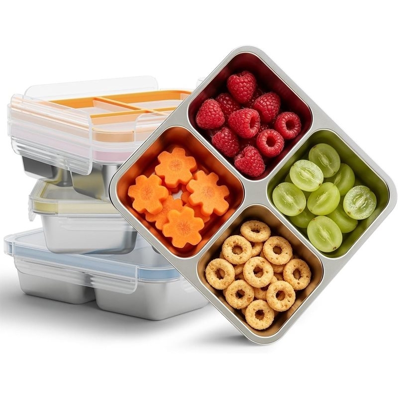 Food Storage Metal Box - GIGI Lot de 4 contenants à