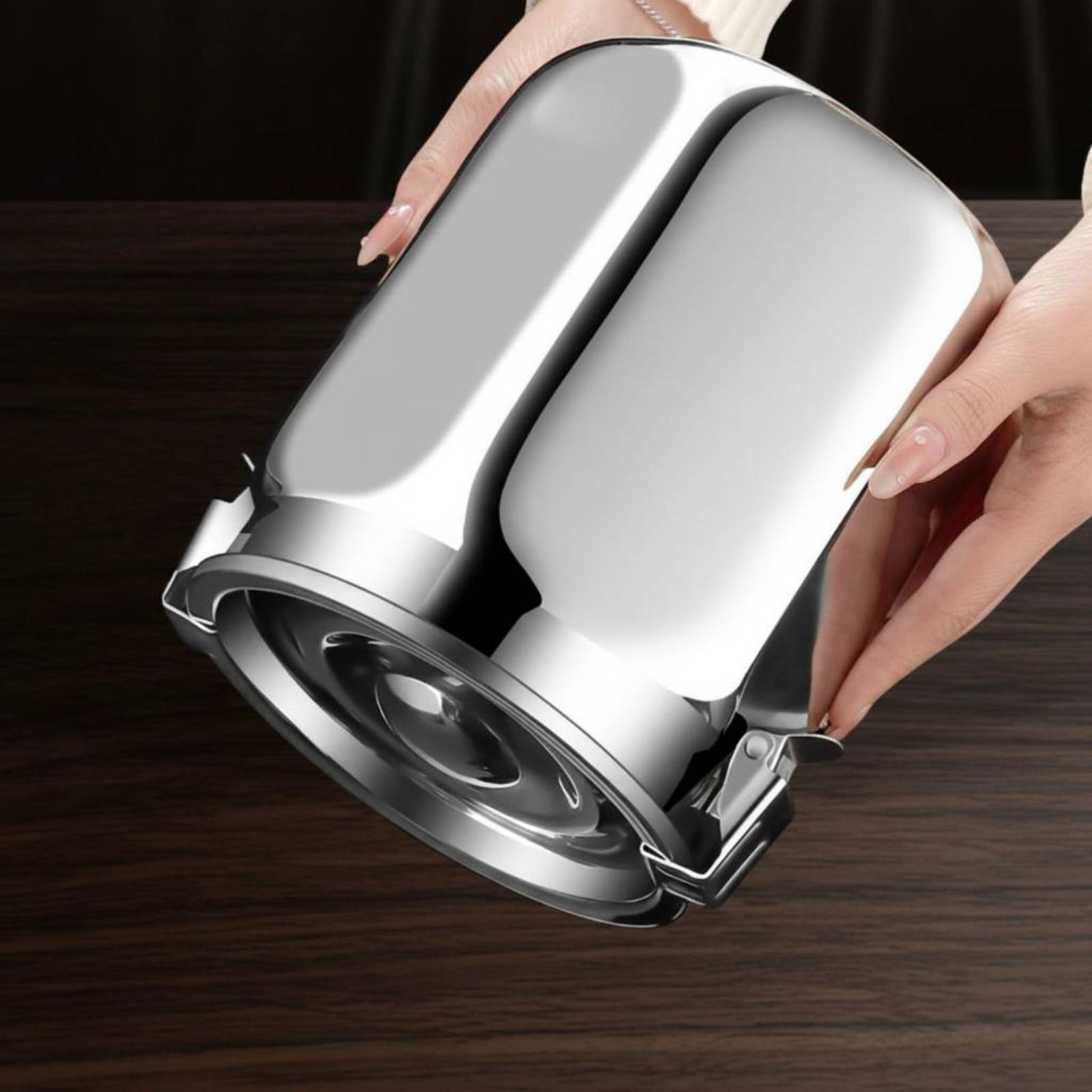Food Storage Stainless Steel Containers - Boîte hermétique en acier inoxydable argentée,