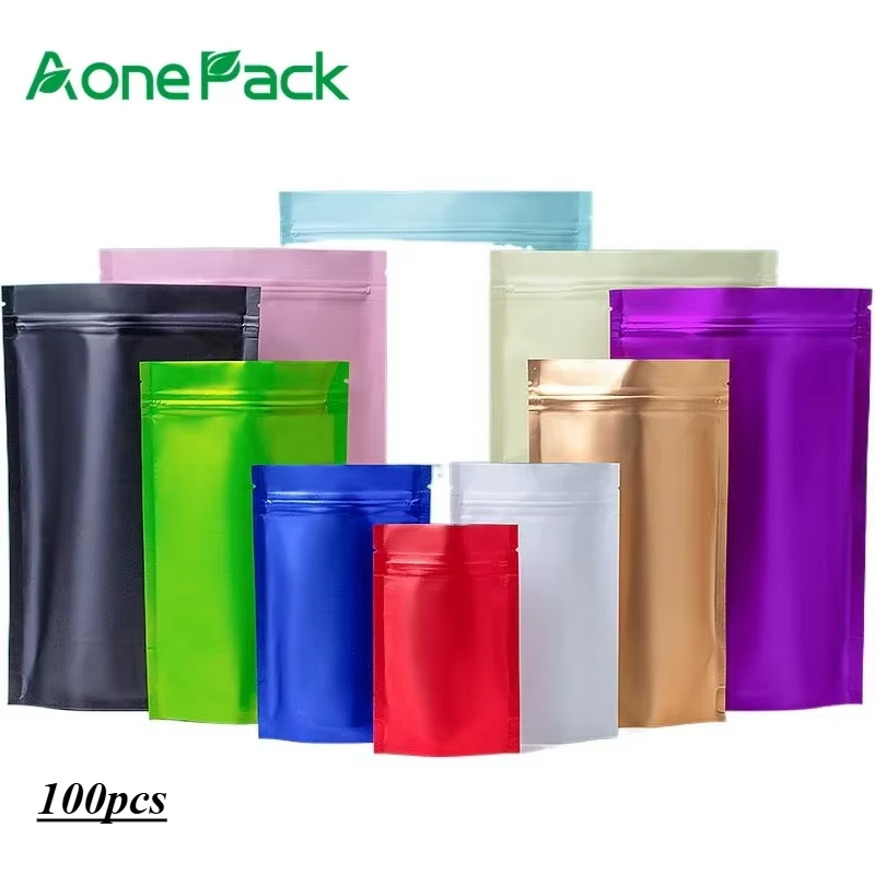 Food Storage Ziploc Bags - 100 pièces personnalisé mat fini graines