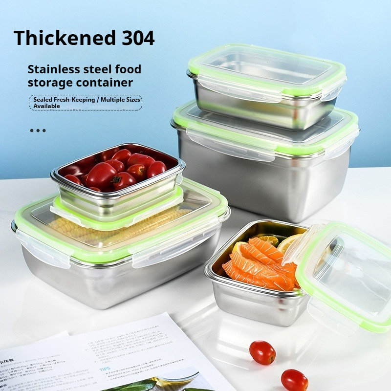 Food Storage Metal Box - Boîte à déjeuner en acier inoxydable
