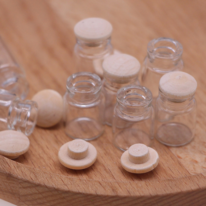 Food Storage Lid - Pots miniatures en verre pour maison