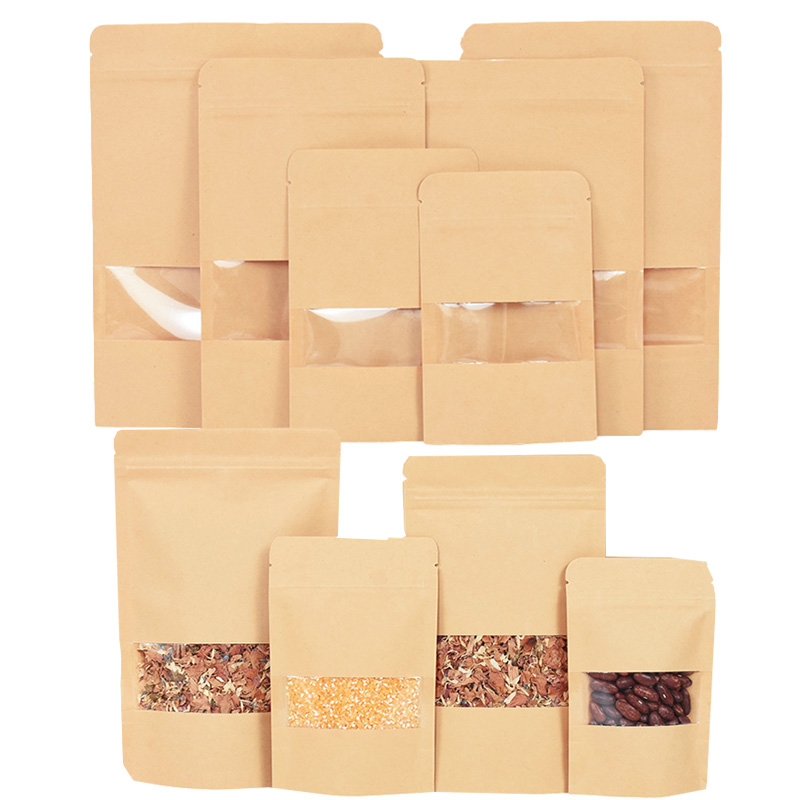 Food Storage Ziploc Bags - Sacs en papier Kraft à fermeture