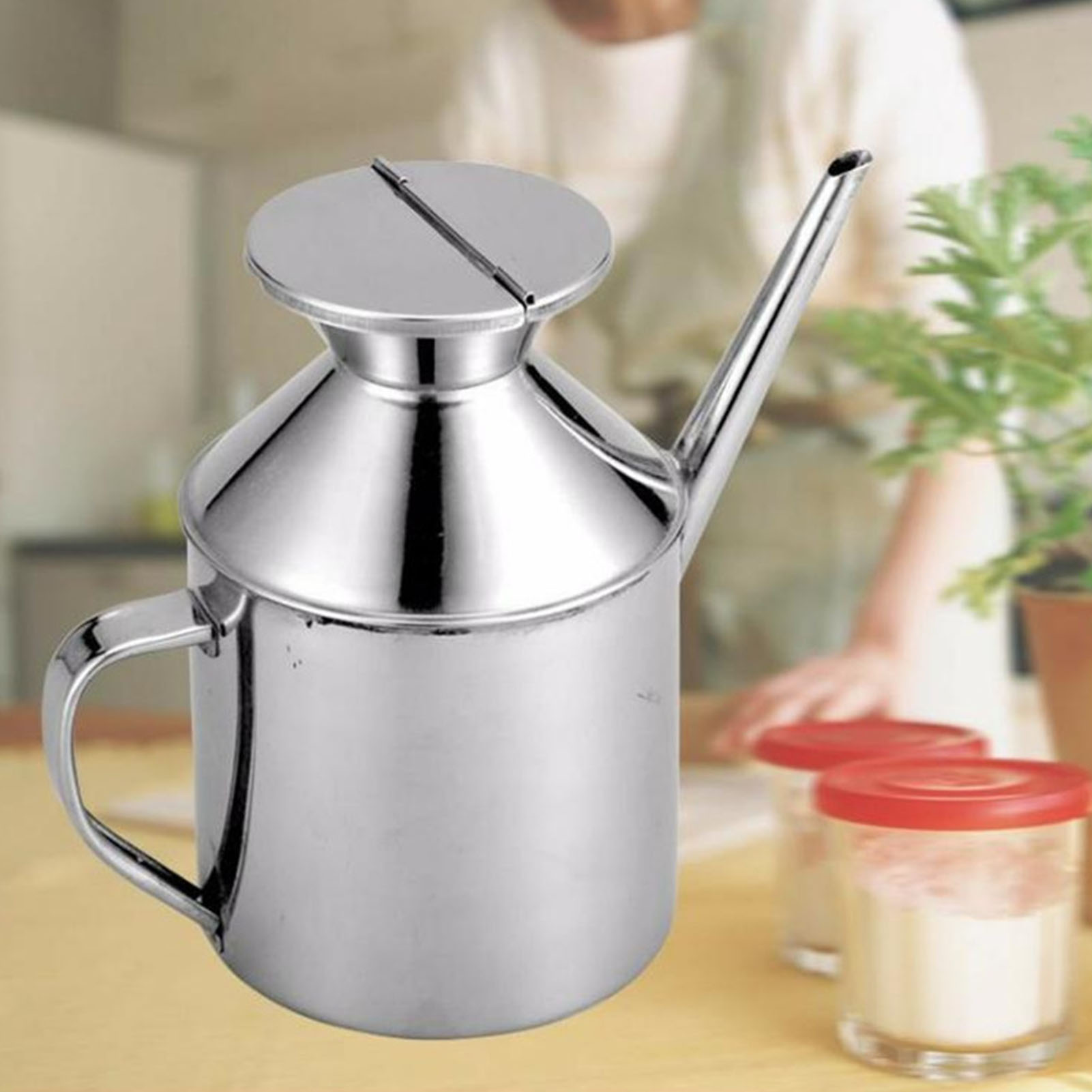 Herb Keeper Container - Bidon à huile en acier inoxydable,