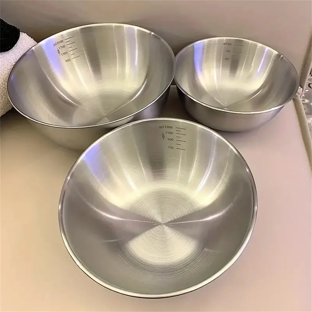 Food Storage Bowls - Ensemble de 3 bols en acier