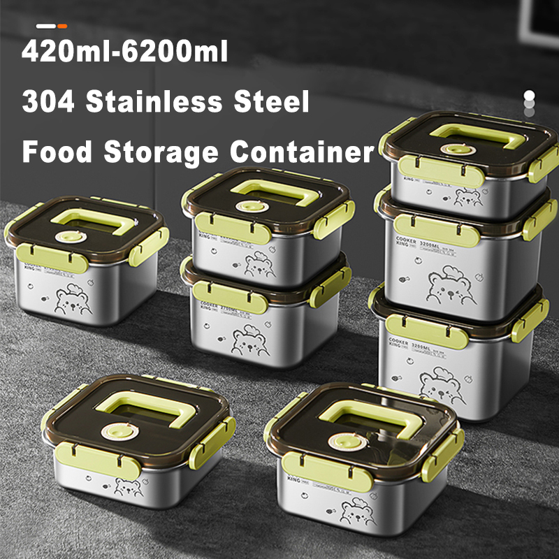 Food Storage Stainless Steel Containers - COOKER KING 420 ml-6200 ml récipient