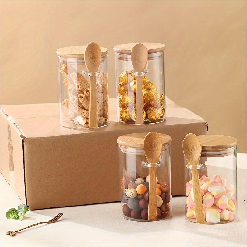 Food Storage Set Glass - Pot à bonbons de 280 ml,