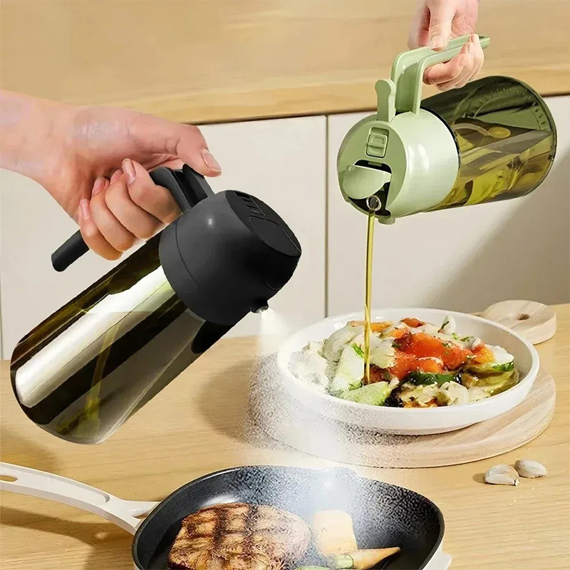 Salad Dressing Bottle - Distributeur d'huile d'olive 2 en 1,