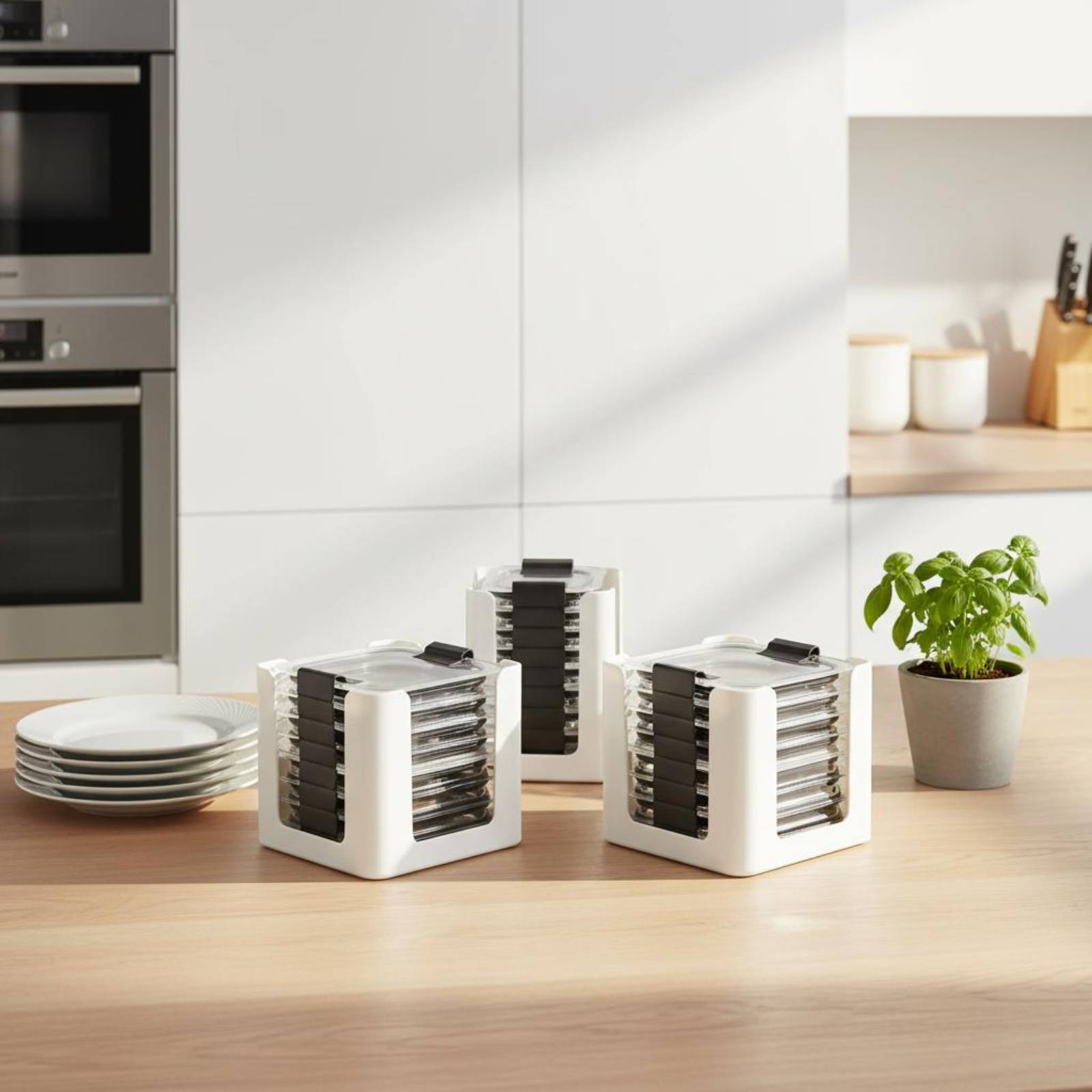 Food Storage Lid - Lot de 3 supports de rangement