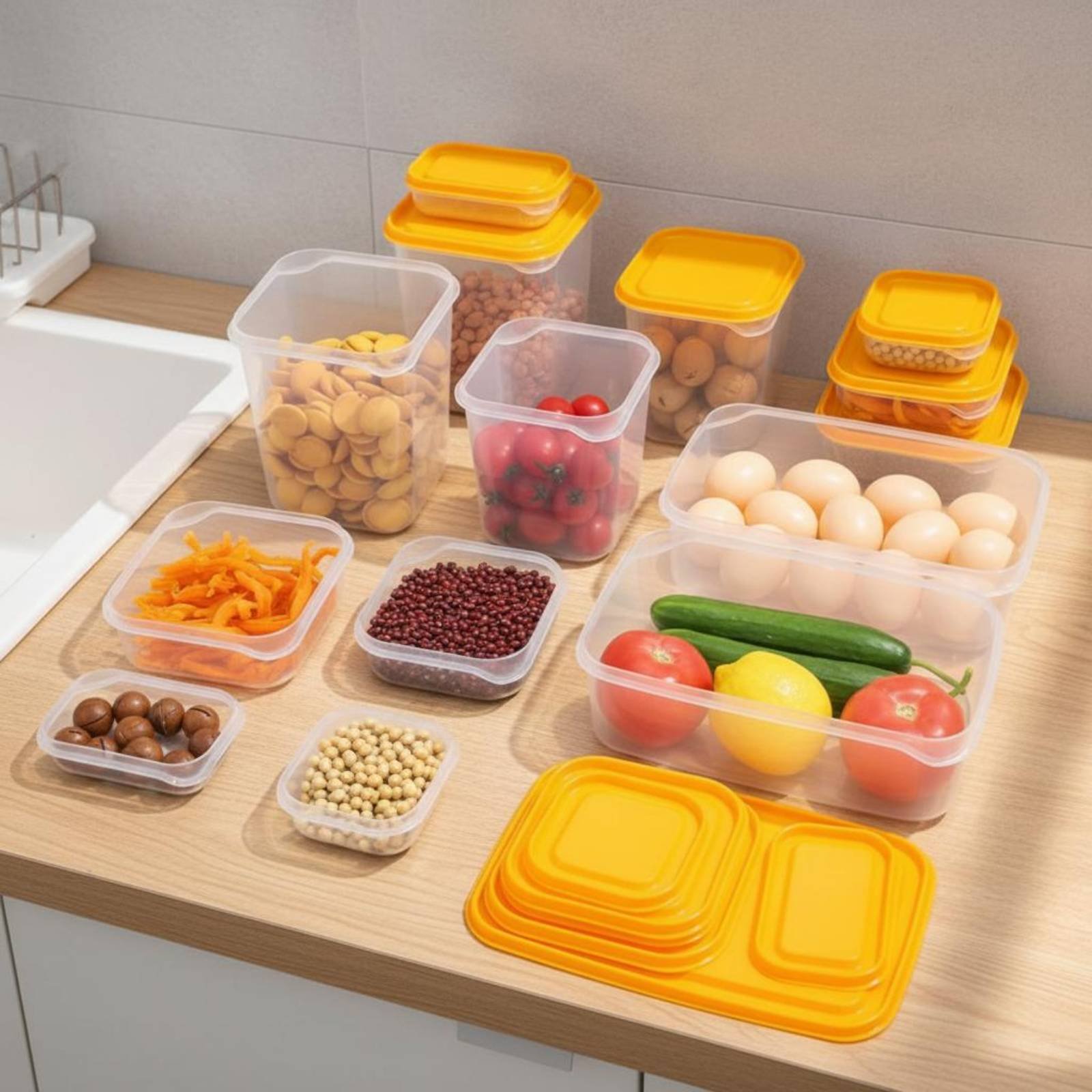 Ensemble de 17 boîtes de range - Food Storage Lid avis et prix