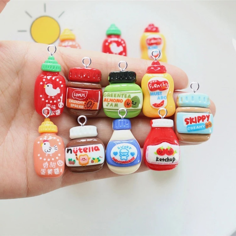 10 pièces Breloques en résine  - Salad Dressing Bottle avis et prix