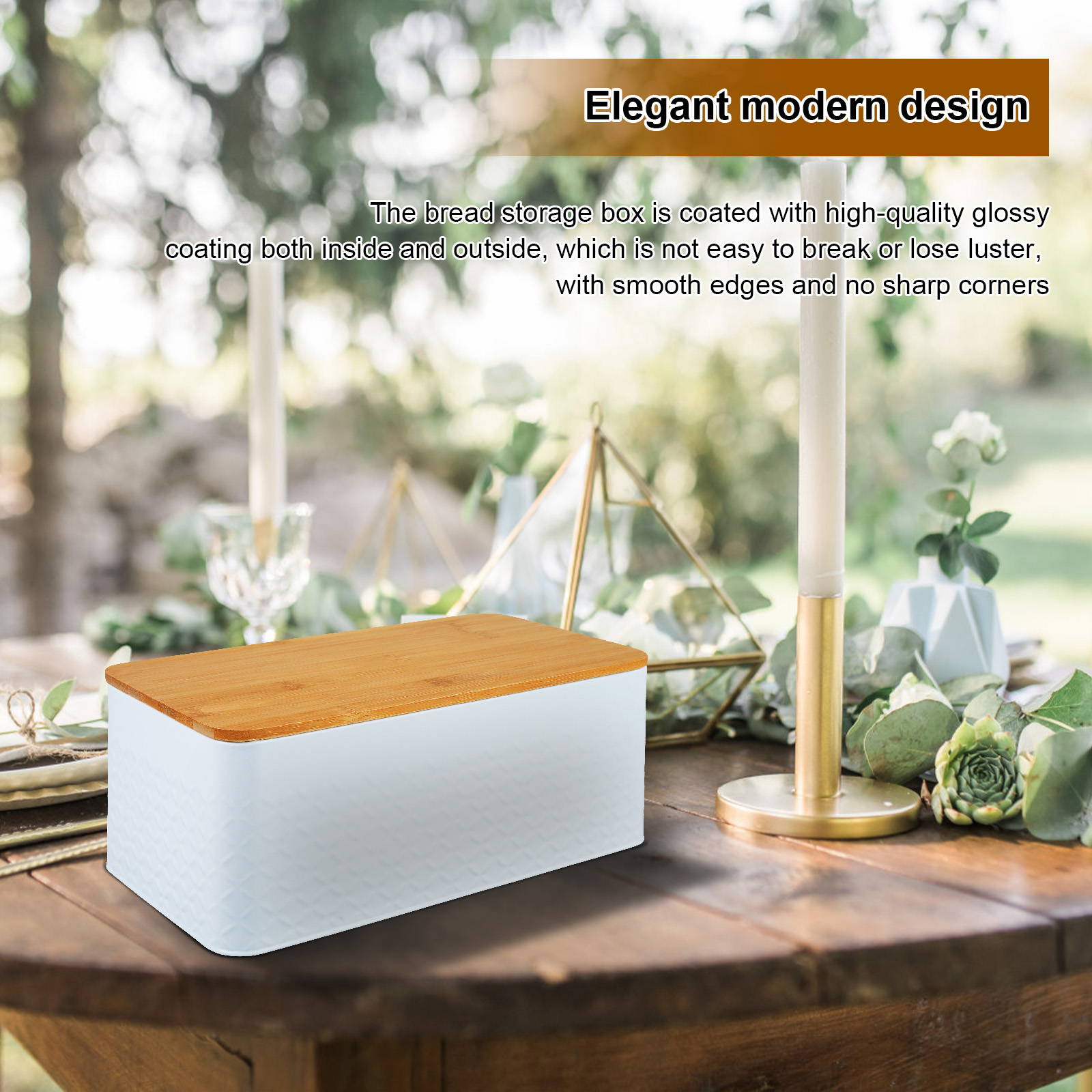 Boîte à pain avec couvercle en - Food Storage Metal Box avis et prix