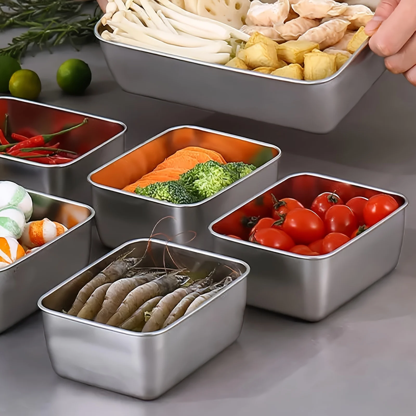 Ensemble de contenants aliment - Food Storage Stainless Steel Containers avis et prix