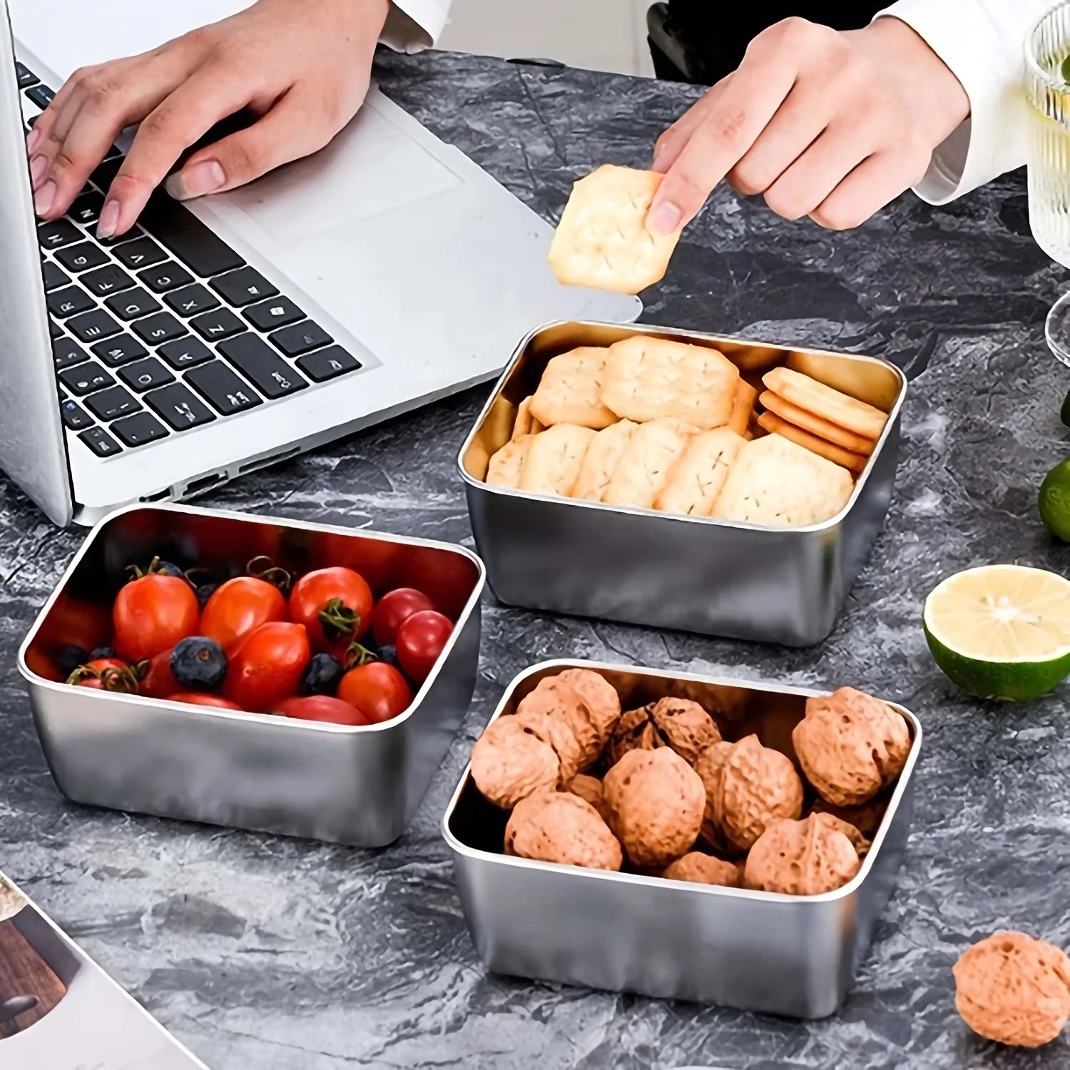 Ensemble de contenants aliment - Food Storage Stainless Steel Containers avis et prix