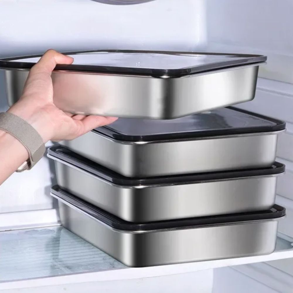 Boîte de conservation en acier - Food Storage Containers Xl avis et prix