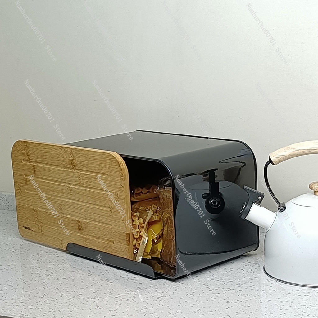 Boîte à pain de cuisine avec c - Food Storage Stainless Steel Containers avis et prix