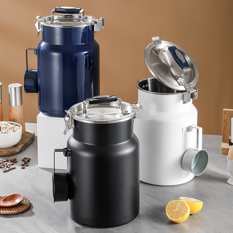 Pot coloré en acier inoxydable - Food Storage Stainless Steel Containers avis et prix