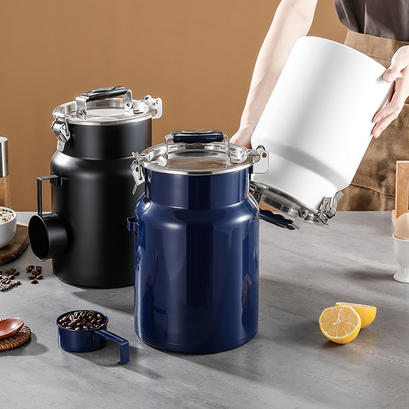 Pot coloré en acier inoxydable - Food Storage Stainless Steel Containers avis et prix