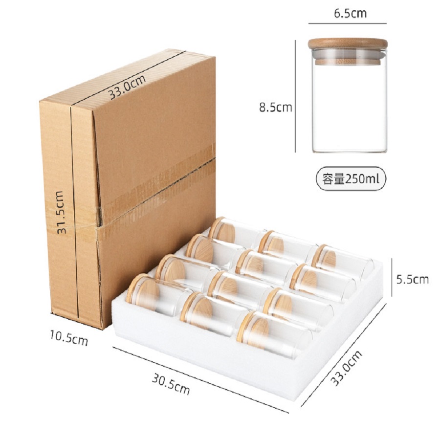 Bocal de rangement en verre he - Food Storage Set Glass avis et prix