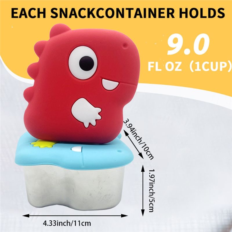 AA94-304 Boîte à goûter dinosa - Food Storage Stainless Steel Containers avis et prix