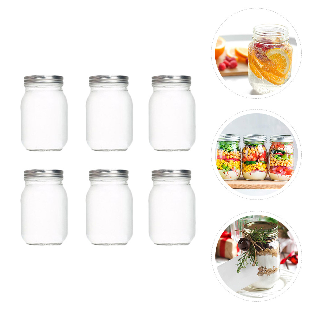 6 pots en verre ronds transpar - Food Storage Lid avis et prix