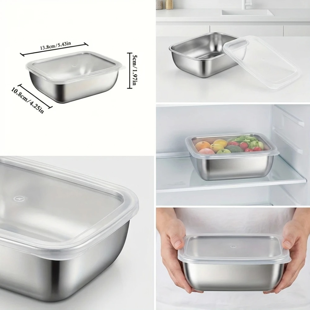 Lot de 6 boîtes de conservatio - Food Storage Metal Box avis et prix