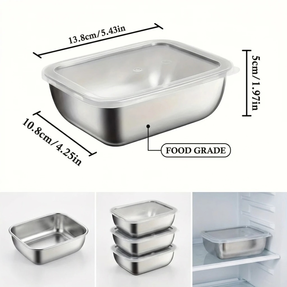 Lot de 6 boîtes de conservatio - Food Storage Metal Box avis et prix