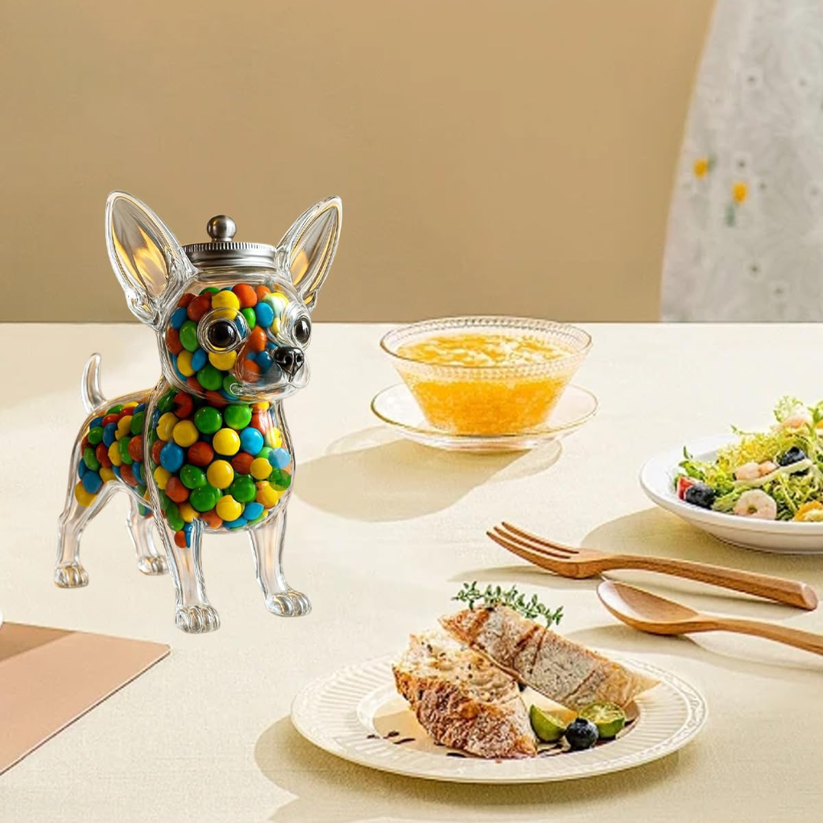 Récipient en forme de chihuahu - Food Storage Set Glass avis et prix