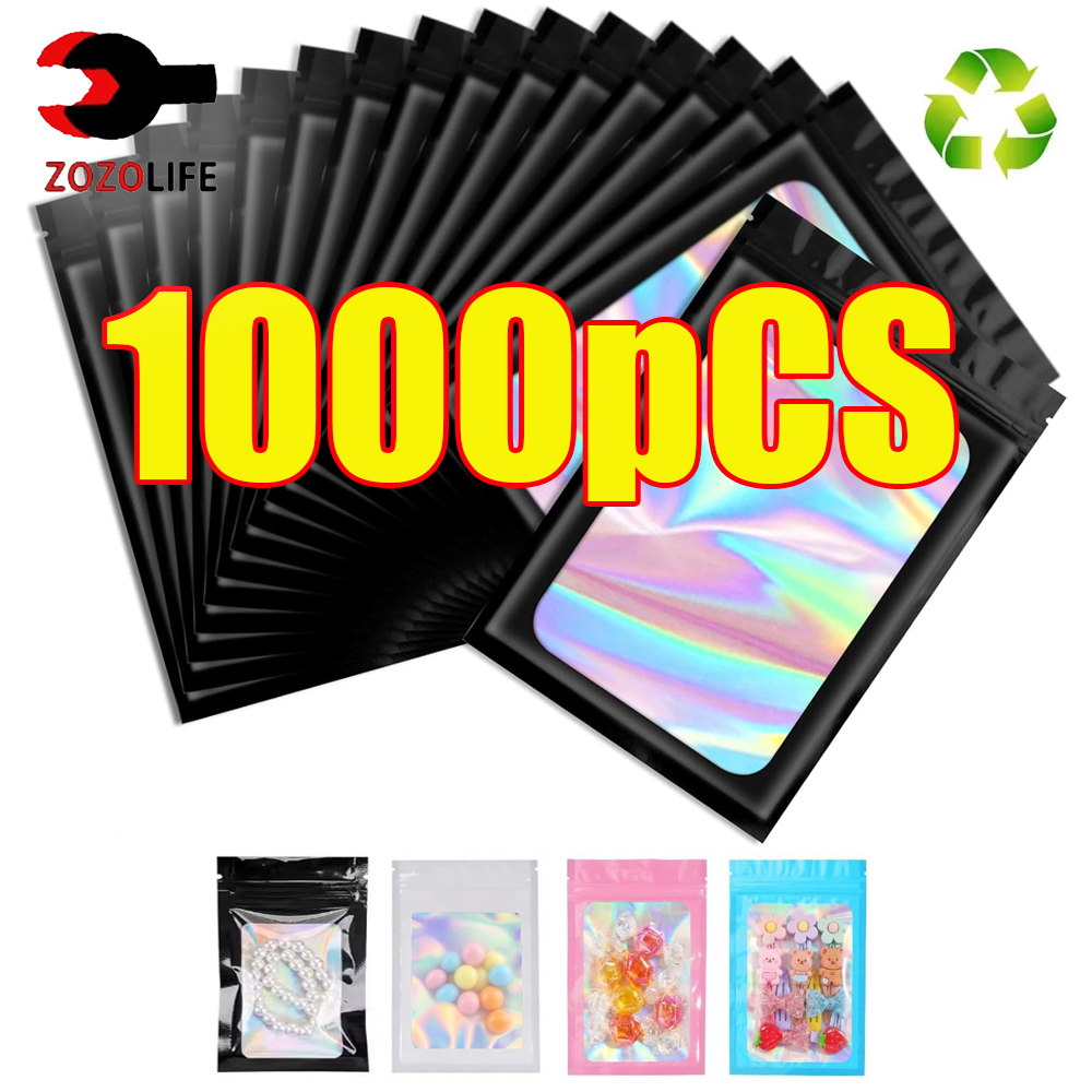 10-1000 pièces Sacs holographi - Food Storage Ziploc Bags avis et prix