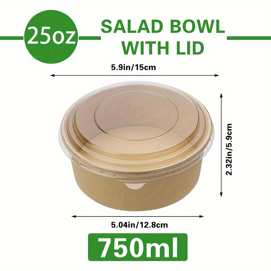 Bols en papier avec couvercles - Food Storage Bowls avis et prix